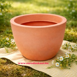 Óriás kaspó műanyag világos terracota Rota 60 cm
