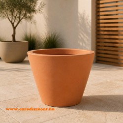 Óriás kaspó műanyag világos terracota Longo 30 cm