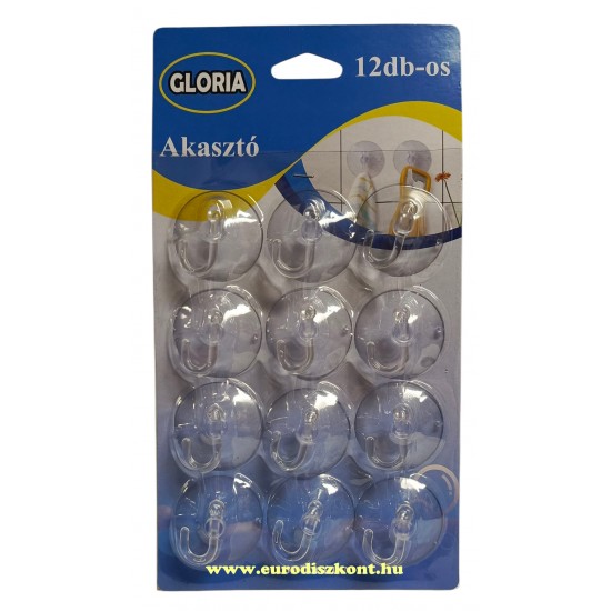 Tapadókorong szett*12 lapon akasztóval Tapadókorong szett*12 lapon akasztóval
