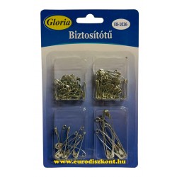 Biztosítótű készlet 100 darabos lapon Biztosítótű készlet 100 darabos lapon