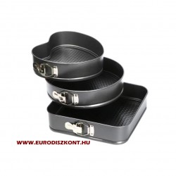 Kapcsos tortaforma szett*3 szívvel QYX-404