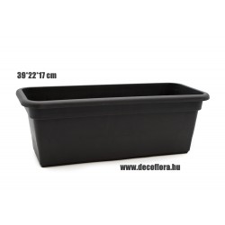 Balkonláda - muskátli láda - virágláda -  Polimondo 39*17*22 cm 