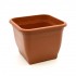 Műanyag szögletes virágcserép Italia Terra 58 cm