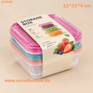 Ételtároló doboz szett*3 - Storage box - 11*11 cm