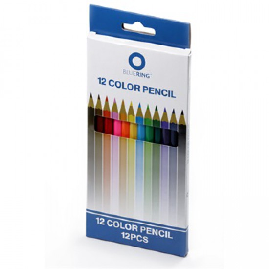 Színes ceruza készlet hatszögletű 12 szín BLUERING