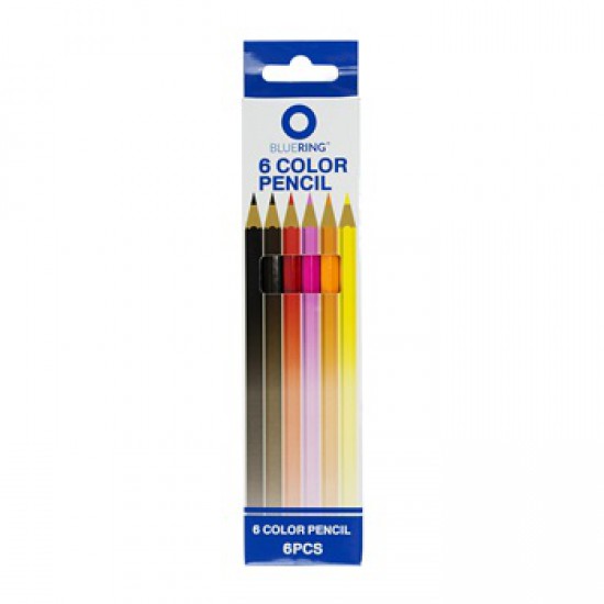 Színes ceruza készlet hatszögletű 6 szín BLUERING