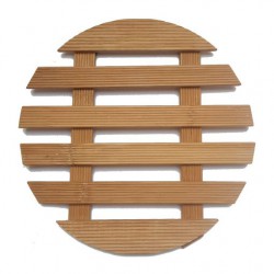 Bambusz edény alátét kerek 17 cm