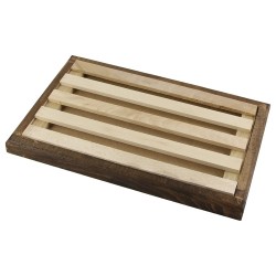 Kenyérszeletelő tálca natúr és pácolt fa