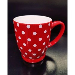 Pöttyös bögre Piroska 10 cm 300 ml