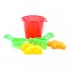 Homokozó szett vödörrel és homokozó formákkal