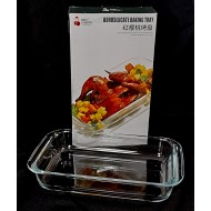 Hőálló üvegtál szögletes 1L 26*15cm