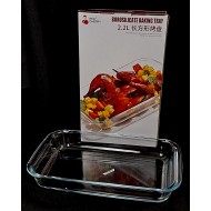 Hőálló üvegtál szögletes 2,2L 34*20cm