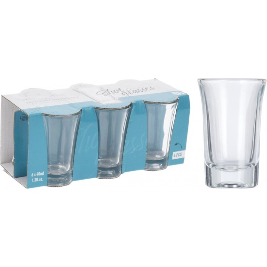 Pálinkás pohár szett*6  Crystal