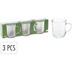 Üvegbögre szett*3 Crystal 240 ml Üvegbögre szett*3 Crystal 240 ml