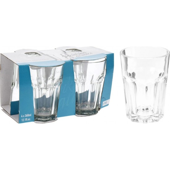 Üvegpohár szett*4 Casablanca 360 ml