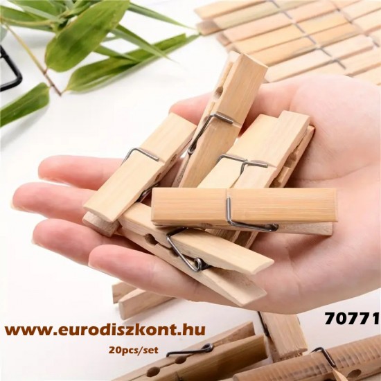 Ruhacsipesz bambusz 20 db/szett