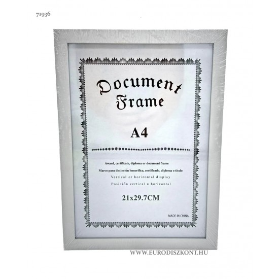 Képkeret Diploma A4 - fotókeret - oklevélkeret Képkeret Diploma A4 - fotókeret - oklevélkeret