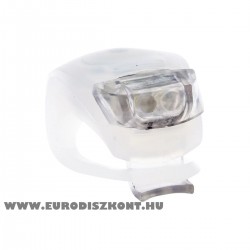 Led szilikon biciklilámpa első - Fehér- led kerékpárlámpa