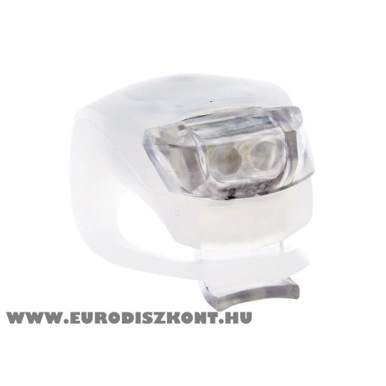 Led szilikon biciklilámpa első - Fehér led kerékpárlámpa Led szilikon biciklilámpa első - Fehér led kerékpárlámpa