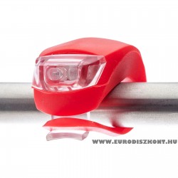 Led szilikon biciklilámpa hátsó - Piros - led kerékpárlámpa