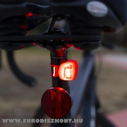 Led szilikon biciklilámpa hátsó - Piros - led kerékpárlámpa