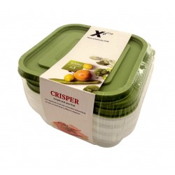 Ételtároló doboz szett*3 db Crisper 600 ml
