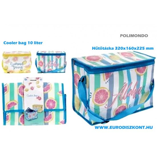 Textil hűtőtáska ALOHA kétféle színben 10L