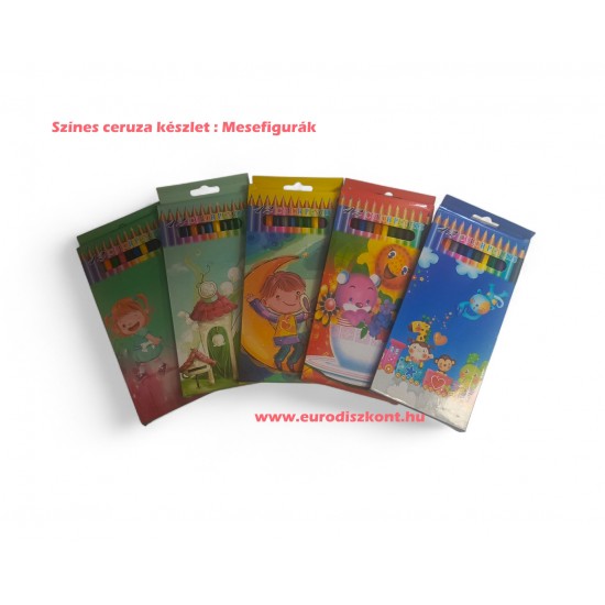 Színes ceruza készlet*12 Mesefigurák Színes ceruza készlet*12 Mesefigurák