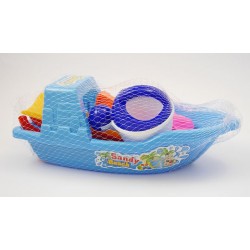 Homokozó szett hajóval