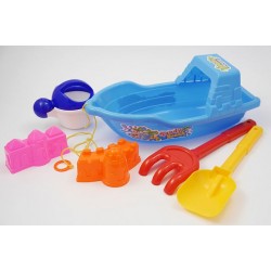 Homokozó szett hajóval