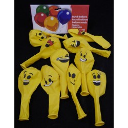 Lufi - Emoji - 30 cm 10db/szett Lufi - Emoji - 30 cm 10db/szett