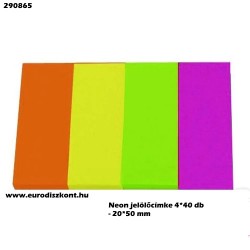 JELÖLŐCIMKE 4*40LAP 20*50mm neon Silver Ball