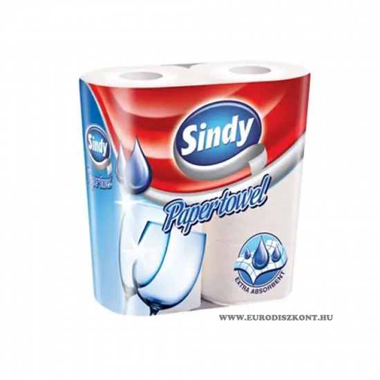 Sindy Háztartási papírtörlő 2 rétegű 50 lap 2 tekercses Sindy (KHH292) Sindy Háztartási papírtörlő 2 rétegű 50 lap 2 tekercses Sindy (KHH292)