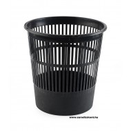 Papírkosár 16l, műanyag rácsos 315x305mm, recy fekete