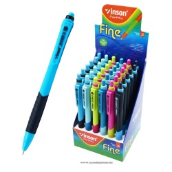 Golyóstoll - nyomógombos 0,7mm Vinson Fine - vegyes displ 36 db/display Golyóstoll - nyomógombos 0,7mm Vinson Fine - vegyes displ 36 db/display