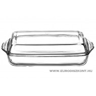Hőálló jénai sütőtál fedéllel 33,6X18x9 cm