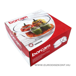 Kerek hőálló sütőtál fedéllel 2,1 l