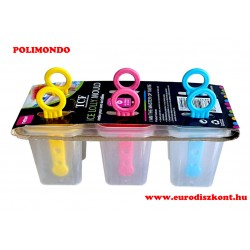 6 részes jégkrém készítő forma, fagylalt forma