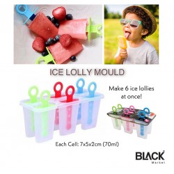 6 részes jégkrém készítő forma, fagylalt forma