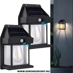  Napelemes kerti fali lámpa - indukciós, energiahatékony utcai lámpa BK-888