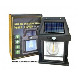  Napelemes kerti fali lámpa - indukciós, energiahatékony utcai lámpa BK-888