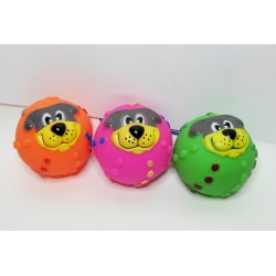 Kutyajáték sípolós labda 7 cm