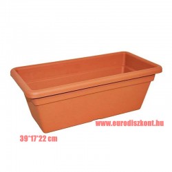 Balkonláda - muskátli láda - virágláda -  Polimondo 39*17*22 cm 