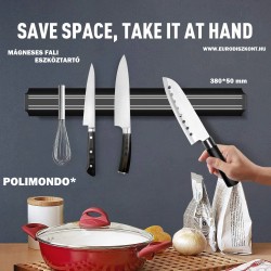 Mágneses konyhai eszköz - késtartó - fémeszköz tároló 38 cm