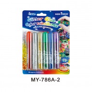 Csillámos ragasztó lapon Csillámos ragasztó lapon