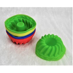 Szilikon mini kuglóf sütő 12db