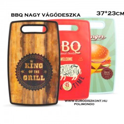 Vágódeszka - "BBQ" 2 féle dekor - 37 x 23 cm Vágódeszka - "BBQ" 2 féle dekor - 37 x 23 cm