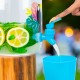 Italadagoló csappal, műanyag pohárszettel - 3,8 l - epres Italadagoló csappal, műanyag pohárszettel - 3,8 l - epres