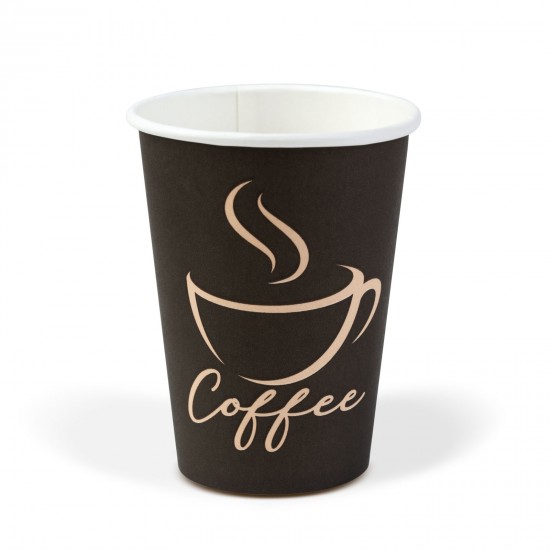 Papírpohár COFFEE - 180 ml - fekete - Papírpohár COFFEE - 180 ml - fekete -