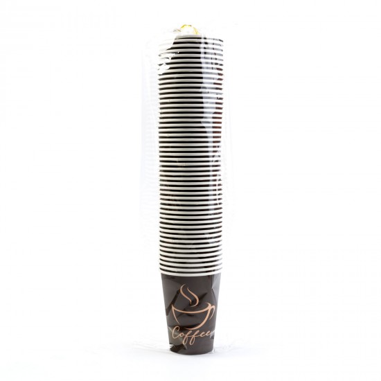 Papírpohár COFFEE - 180 ml - fekete - Papírpohár COFFEE - 180 ml - fekete -